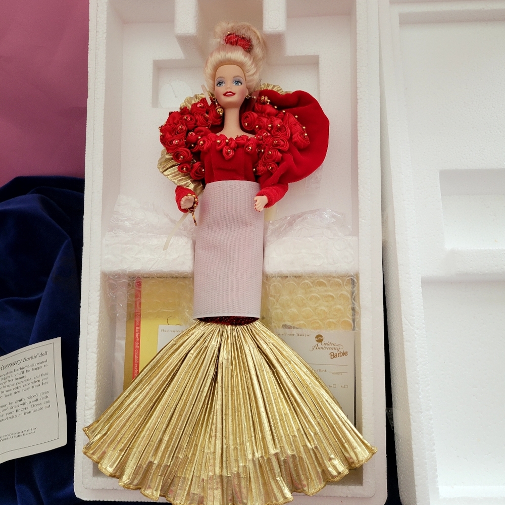 Porcelain Barbie 50th Golden Anniversary Limited Edition. 1995. BNIB